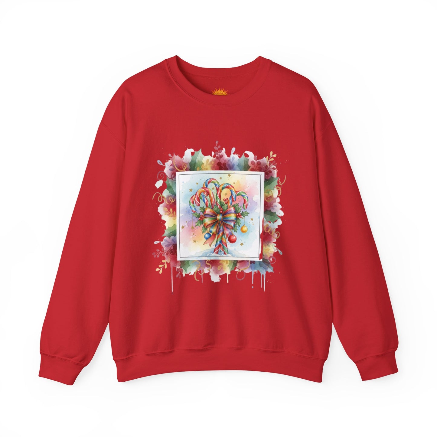 Christmas Candy Cane Crewneck Sweatshirt