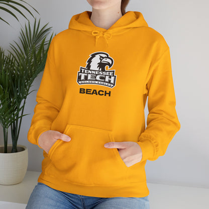 TN Tech Beach Eagle Hoodie — Retro Athletic Logo Pullover