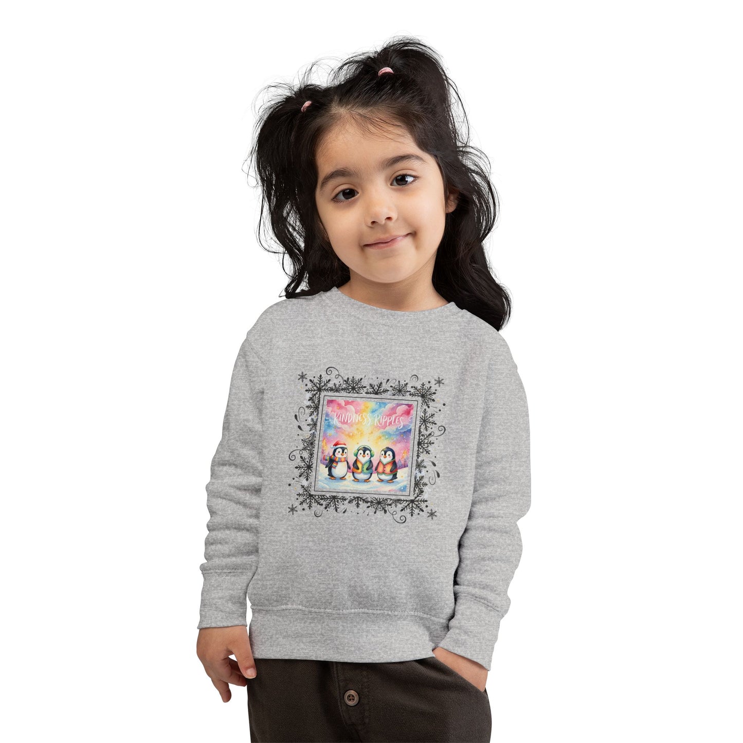 Adorable Penguin Toddler Sweatshirt for Winter Fun