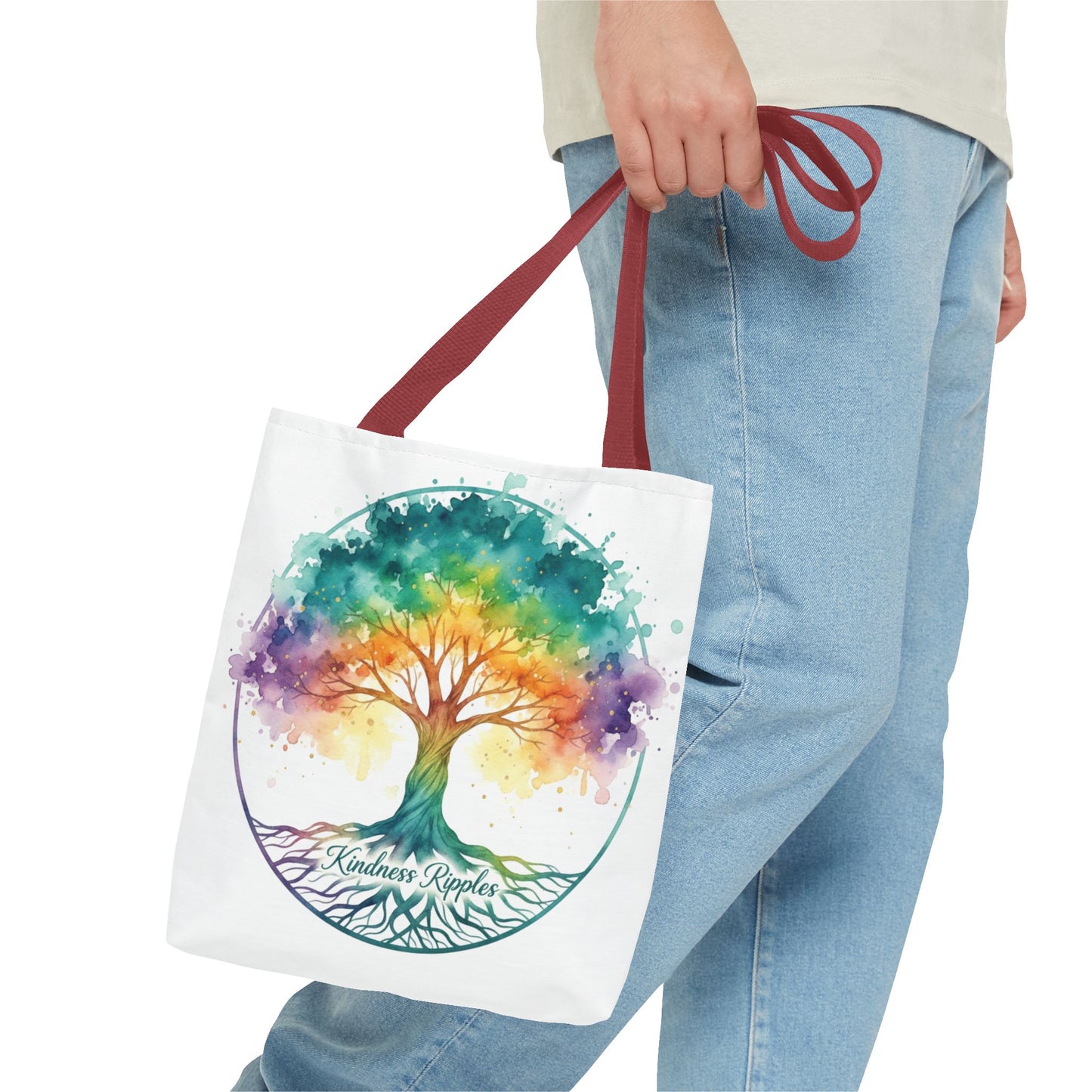 Colorful Kindness Tree Tote Bag