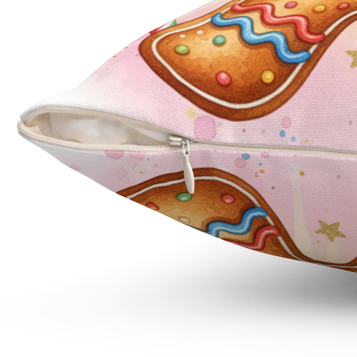 Gingerbread Cookie Decorative Pillow