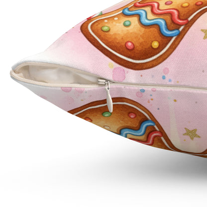 Gingerbread Cookie Decorative Pillow