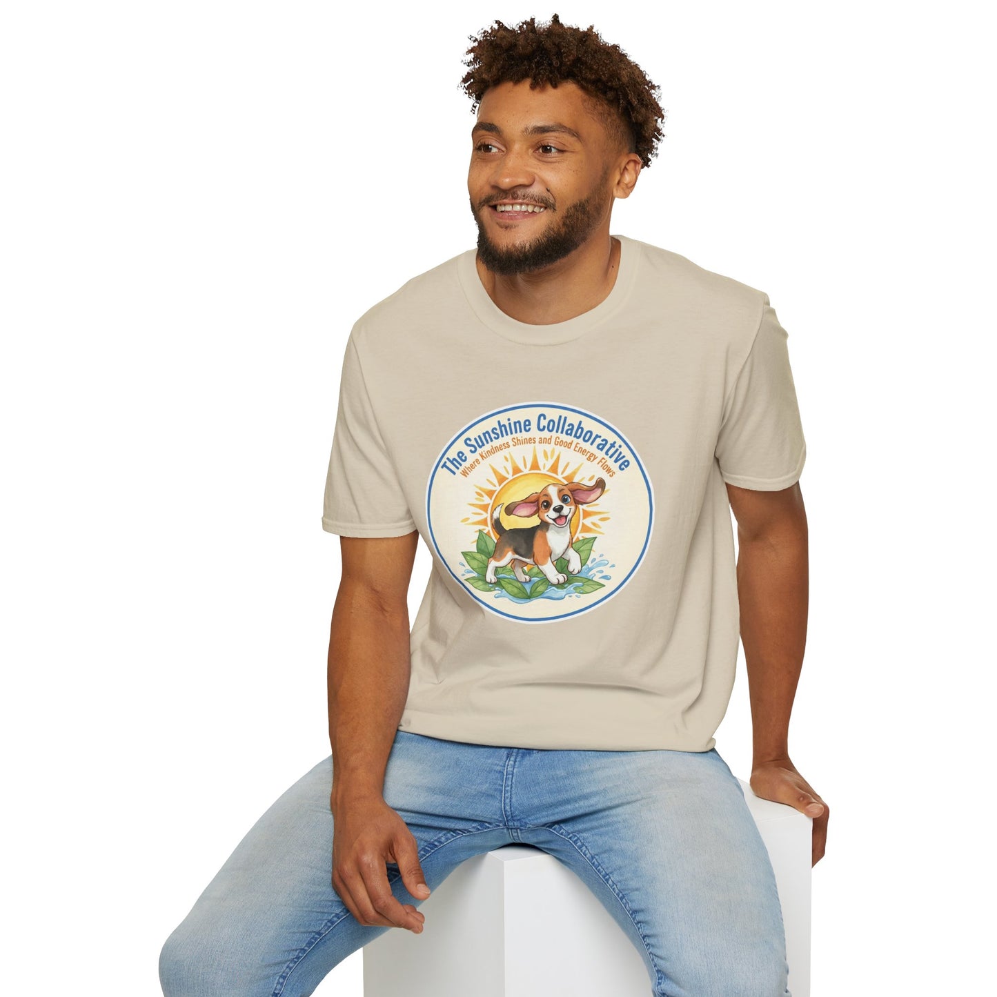 T-Shirt — 'The Sunshine Collaborative' Cute Beagle Sun Logo