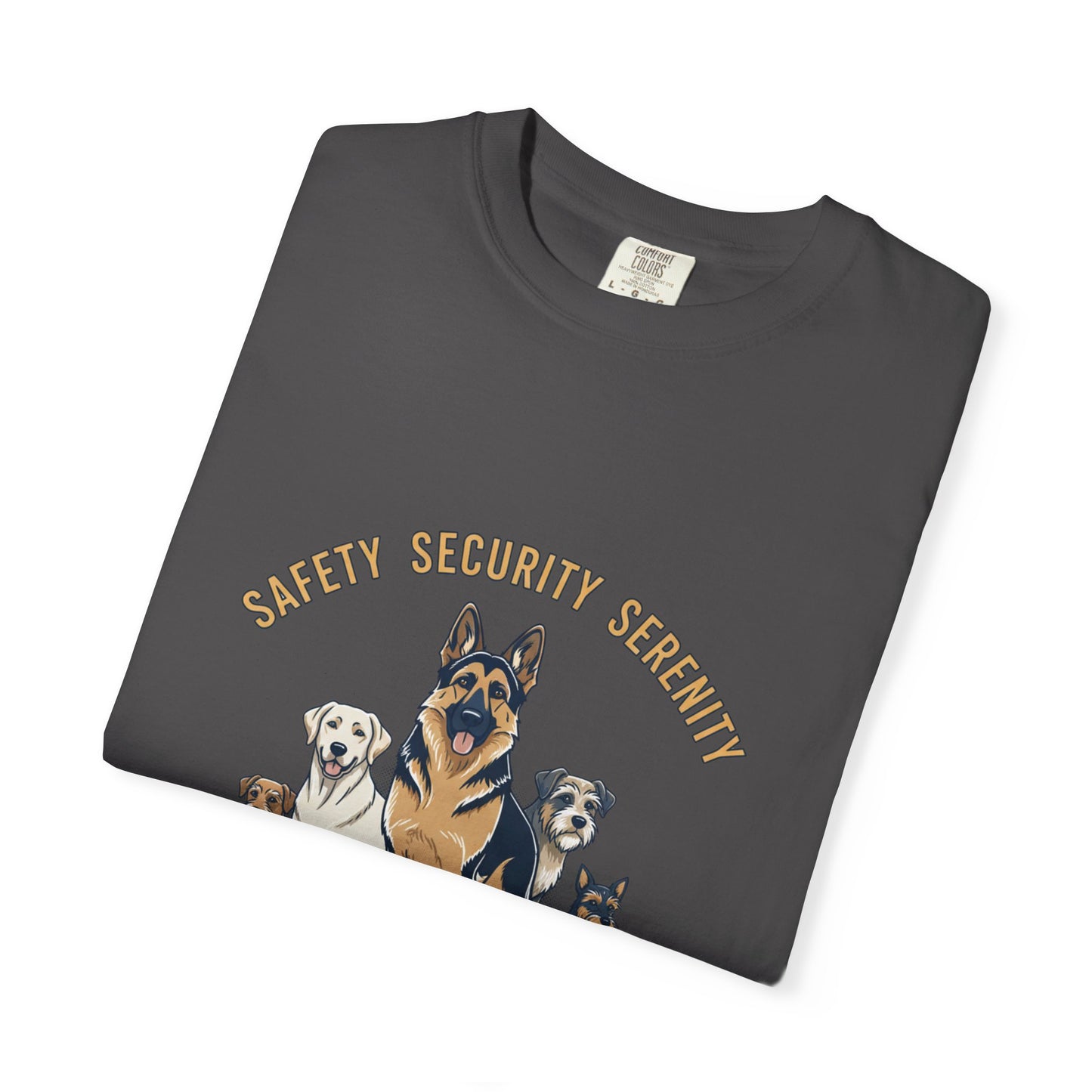 Safety Security Serenity T-Shirt — Dog Pack Graphic Tee
