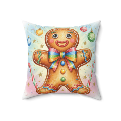 Gingerbread Cookie Decorative Pillow