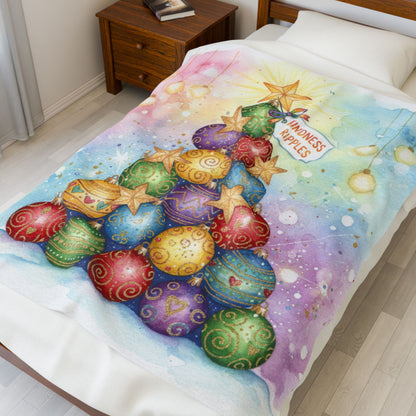 Kindness Ripples Christmas Plush Blanket