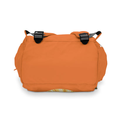 Kindness Ripples Orange Multifunctional Diaper Backpack