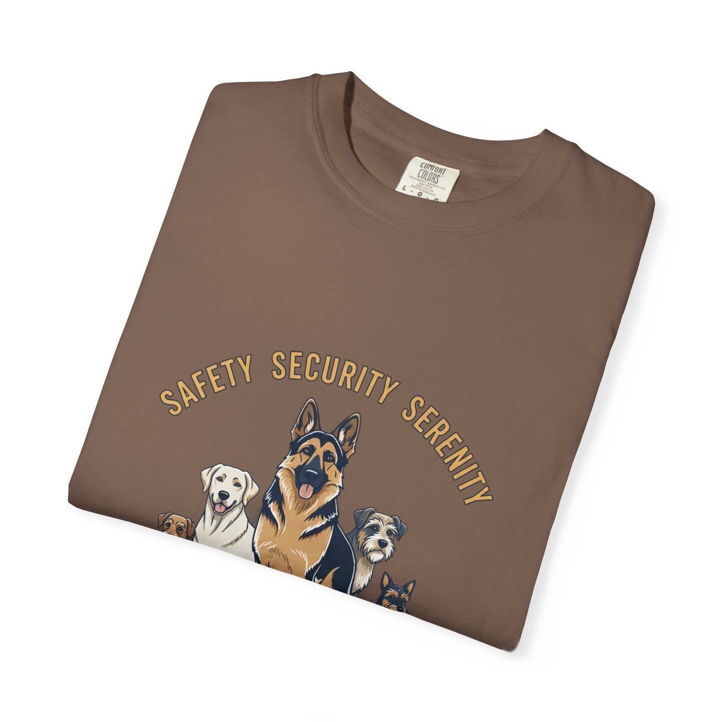 Safety Security Serenity T-Shirt — Dog Pack Graphic Tee