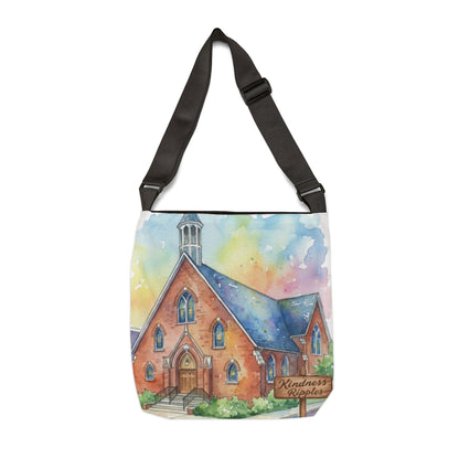 Colorful Church Adjustable Tote Bag - Perfect for Everyday Use -Homage to the St. William Community