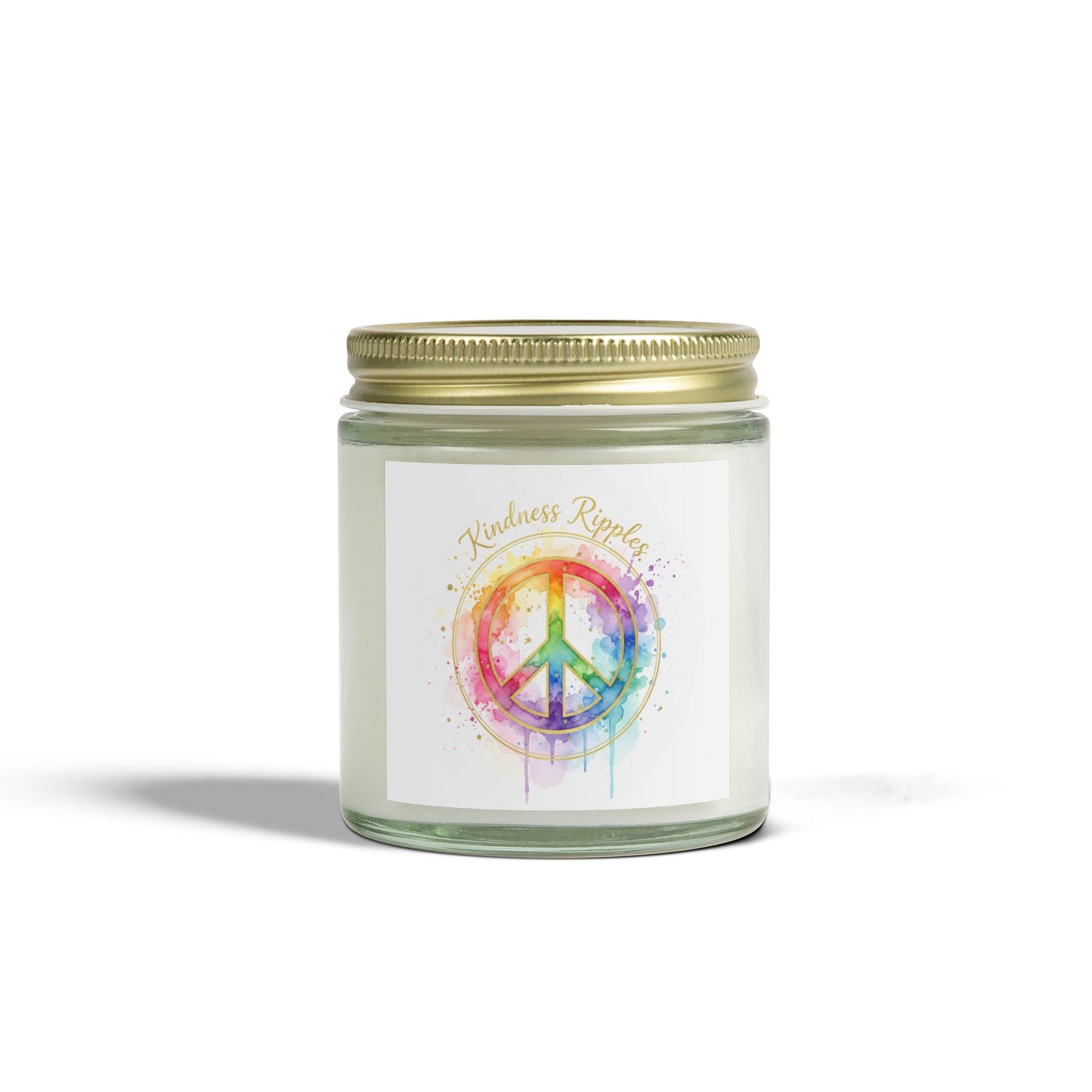 Peaceful Rainbow Scented Candles - Coconut Apricot Wax