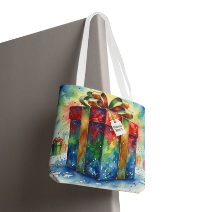Colorful Gift Tote Bag - Perfect for Holidays & Celebrations -Simple message of Kindness - Reusable