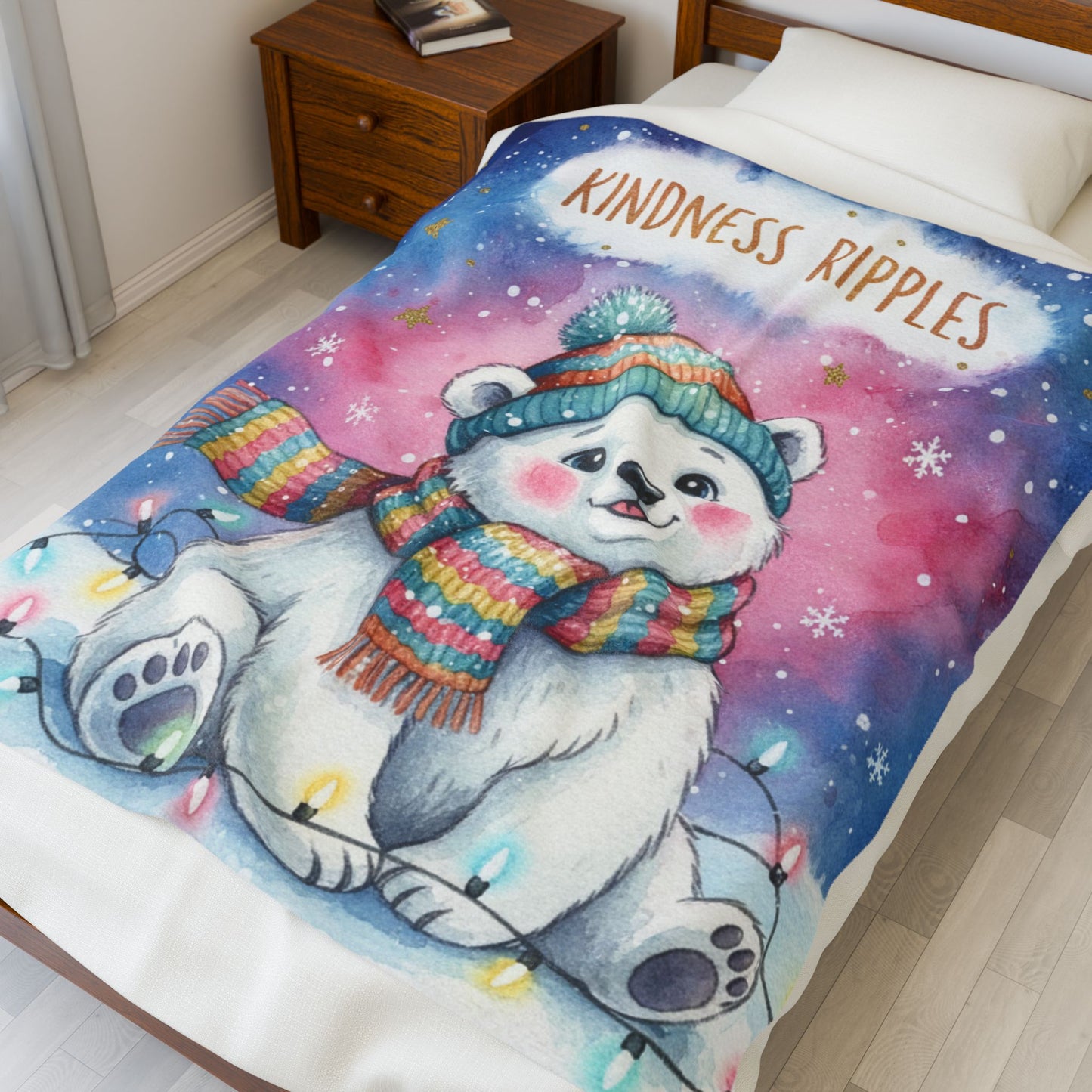 Kindness Ripples Plush Blanket for Cozy Comfort