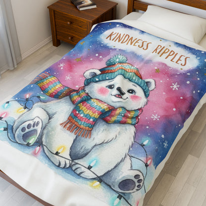 Kindness Ripples Plush Blanket for Cozy Comfort