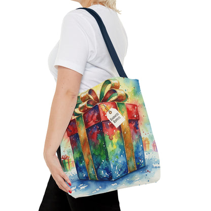 Colorful Gift Tote Bag - Perfect for Holidays & Celebrations -Simple message of Kindness - Reusable