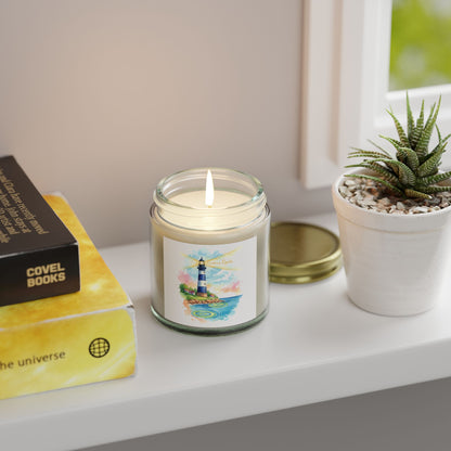 Lighthouse Scented Candle Collection - Coconut Apricot Wax (4oz)