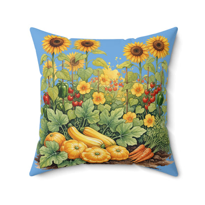 Garden Path of Sunshine: Watercolor Harvest Journey Pillow