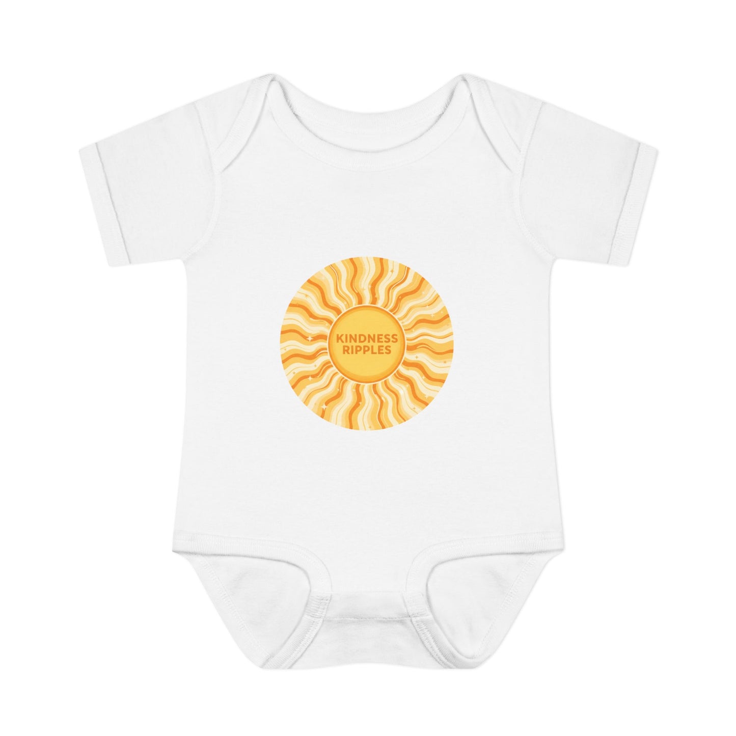 Sunshine Infant Bodysuit - "Mindfulness Ripple" Design for Newborns