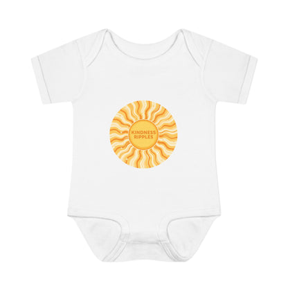 Sunshine Infant Bodysuit - "Mindfulness Ripple" Design for Newborns