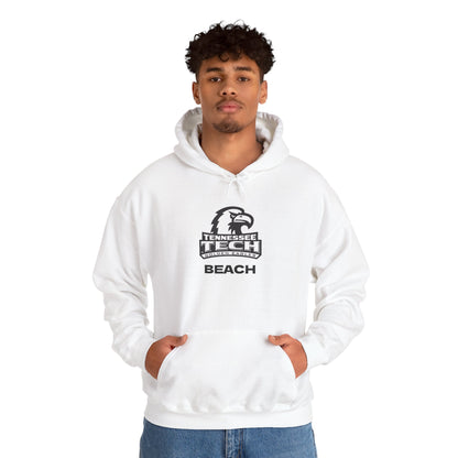 TN Tech Beach Eagle Hoodie — Retro Athletic Logo Pullover