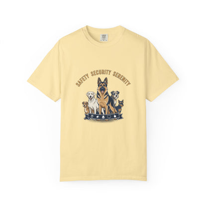 Safety Security Serenity T-Shirt — Dog Pack Graphic Tee