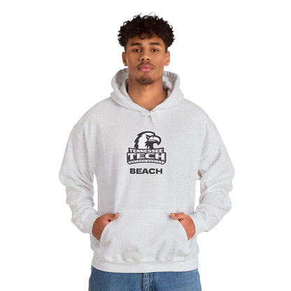 TN Tech Beach Eagle Hoodie — Retro Athletic Logo Pullover