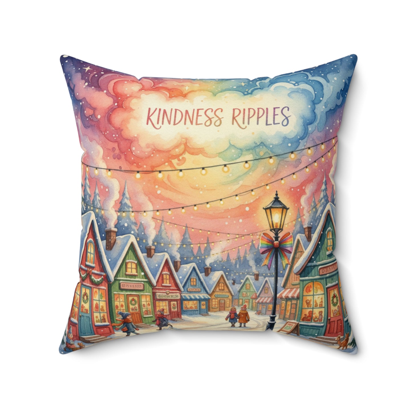 Kindness Ripples Decorative Pillow