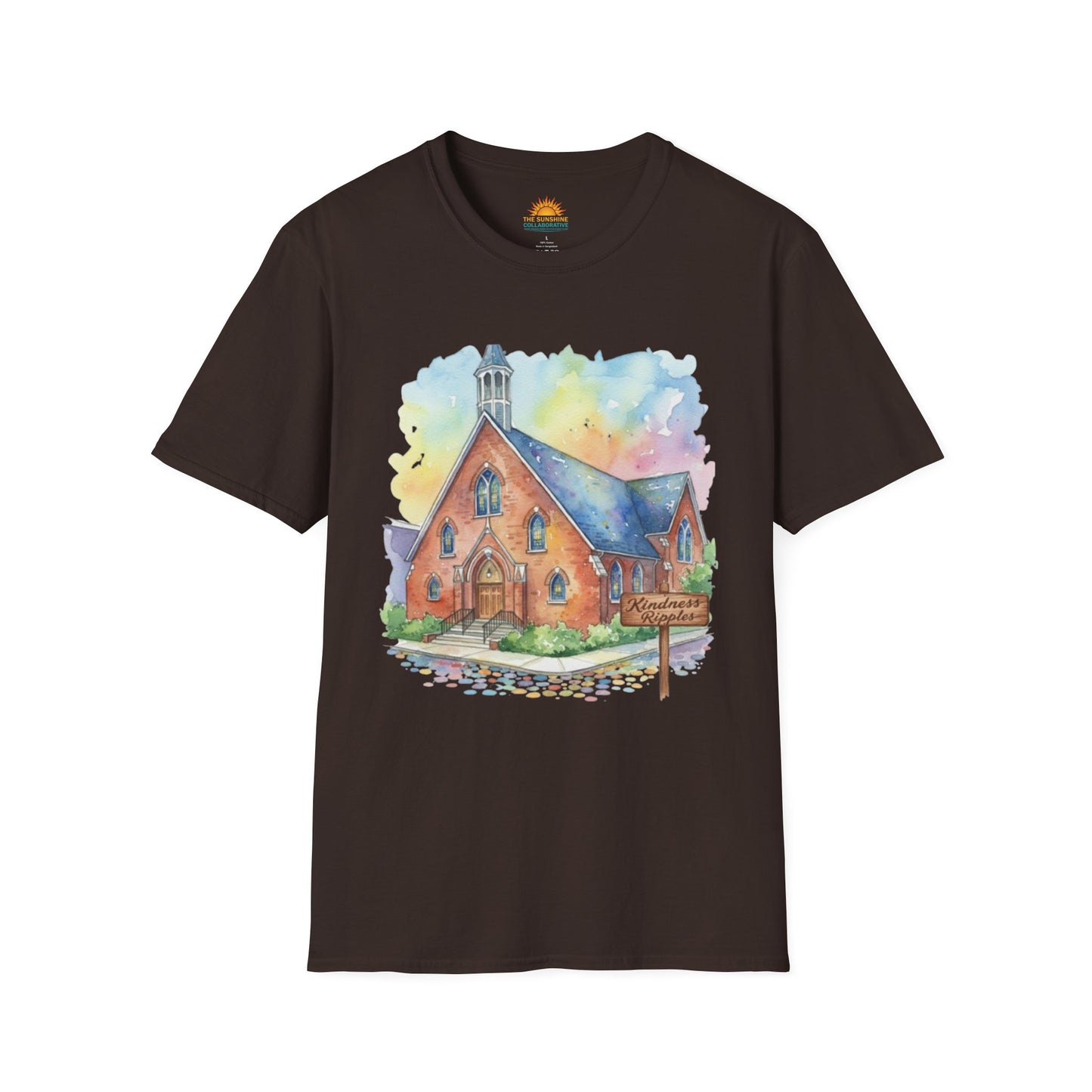 Watercolor Church Unisex Softstyle T-Shirt - Homage to the St. William Community
