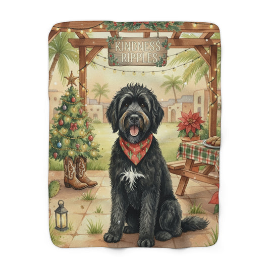 Sherpa Fleece Blanket - Fun Loving Doodle Design