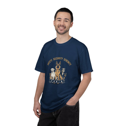 Safety Security Serenity T-Shirt — Dog Pack Graphic Tee