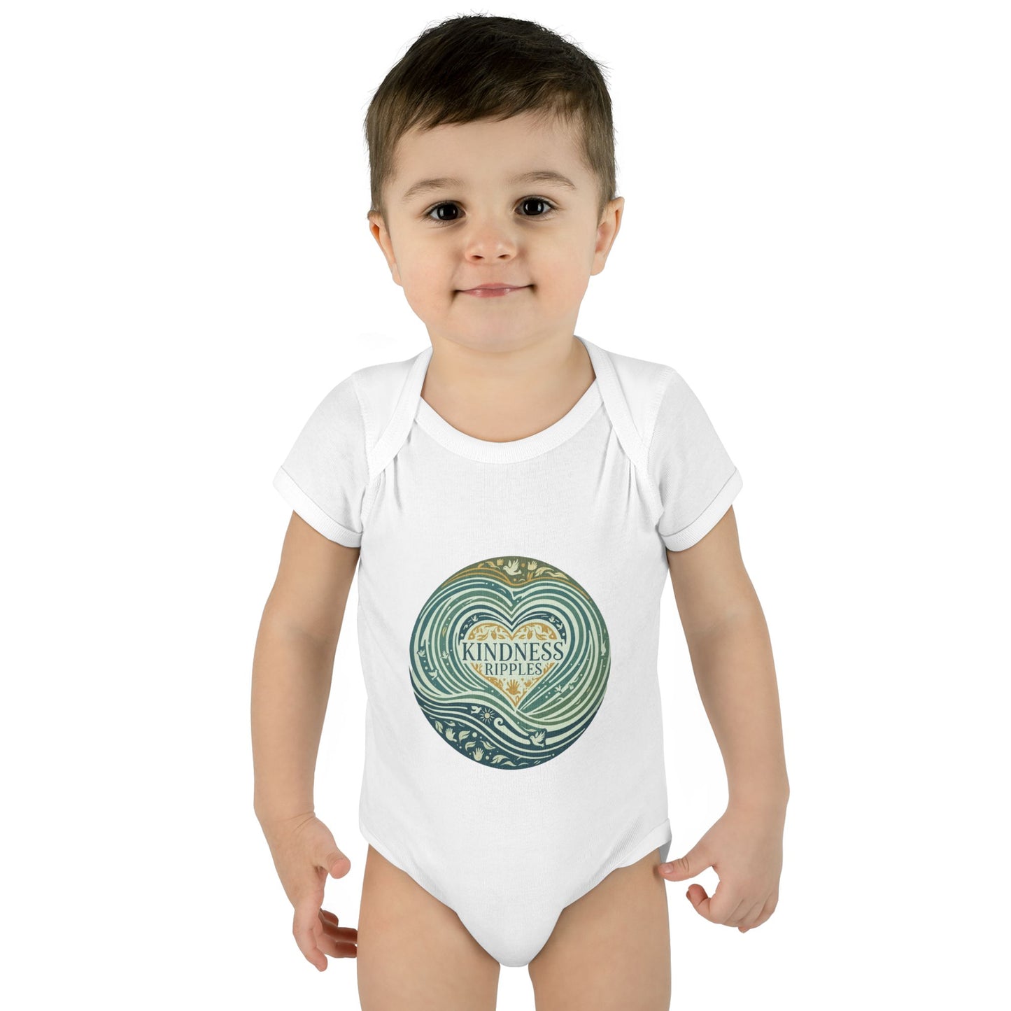 Kindness Ripples Infant Baby Bodysuit - Cute Baby Clothes for Newborns