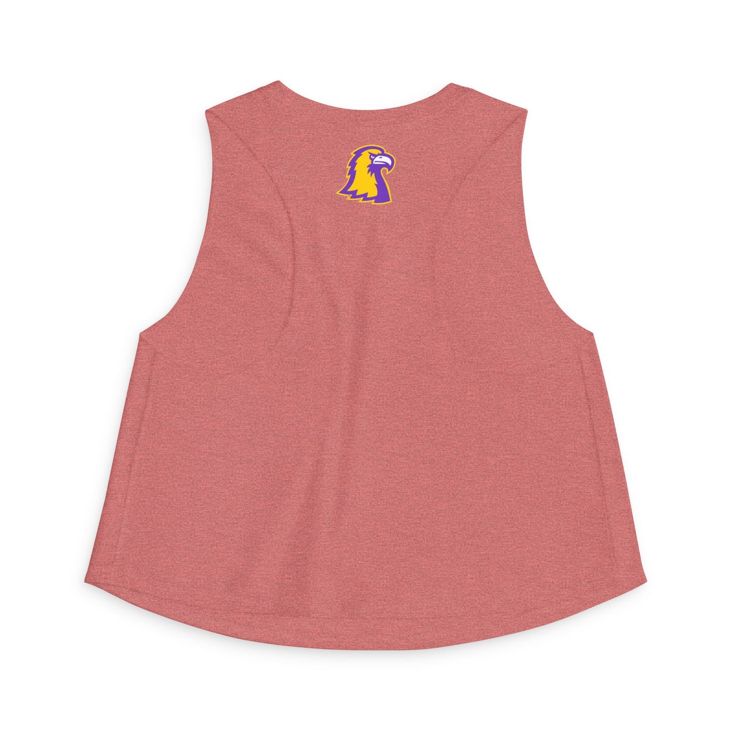 Women’s Crop Top — Gold & Purple TTU Logo Athletic Crop Top (Mascot Back)