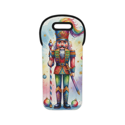 Nutcracker Christmas Wine Tote Bag