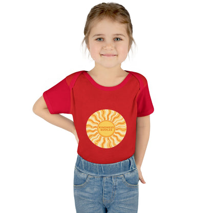 Sunshine Infant Bodysuit - "Mindfulness Ripple" Design for Newborns