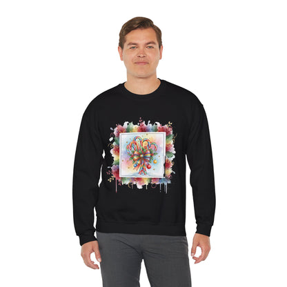 Christmas Candy Cane Crewneck Sweatshirt