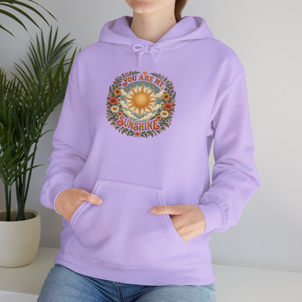 You Are My Sunshine Floral Hoodie