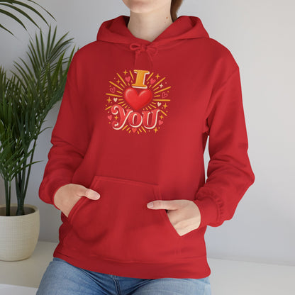 I Love You Graphic Hoodie