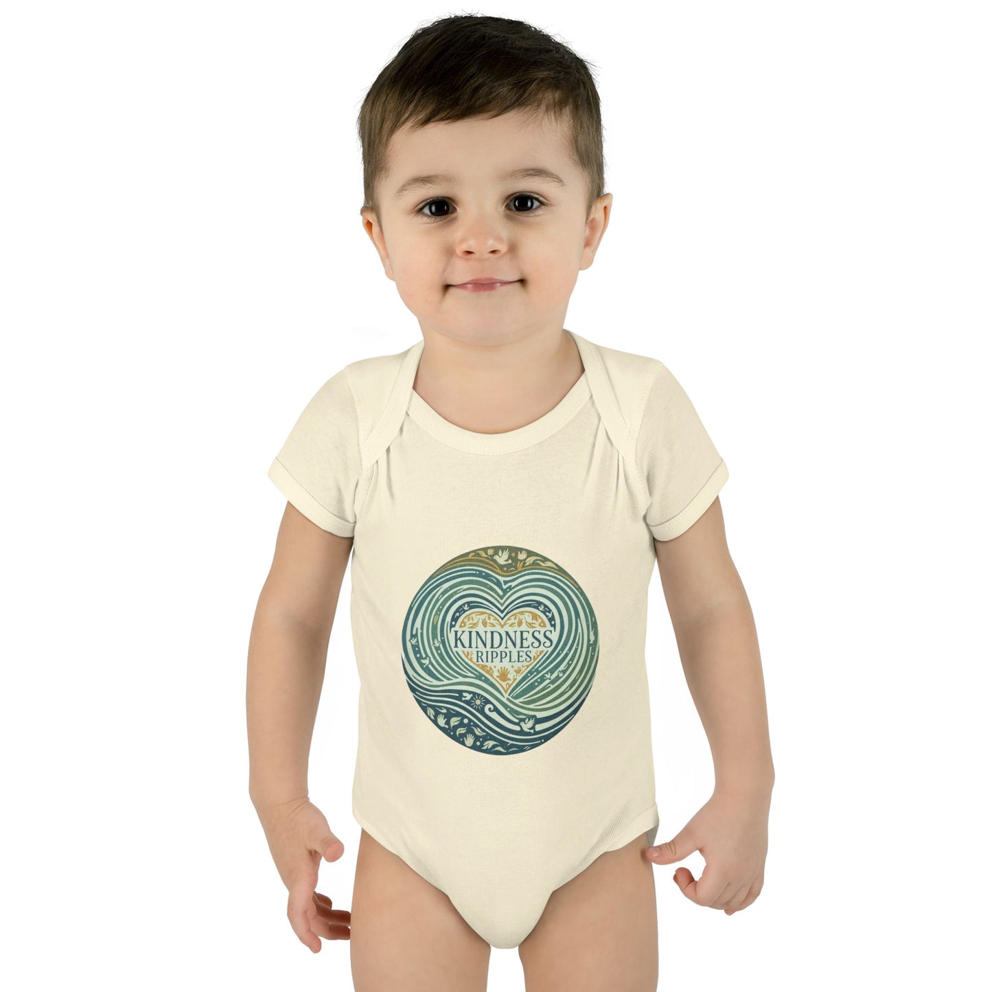 Kindness Ripples Infant Baby Bodysuit - Cute Baby Clothes for Newborns