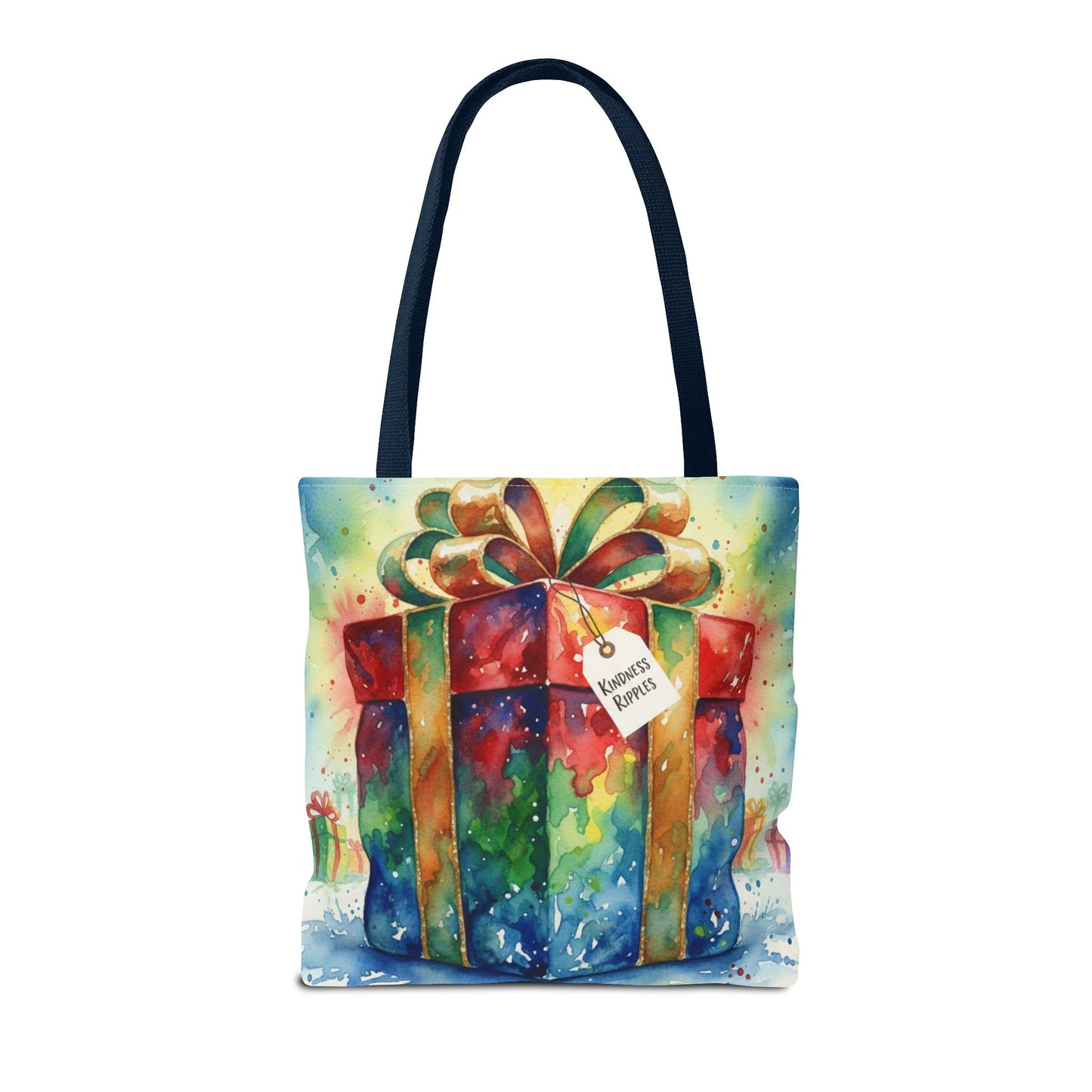 Colorful Gift Tote Bag - Perfect for Holidays & Celebrations -Simple message of Kindness - Reusable