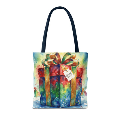 Colorful Gift Tote Bag - Perfect for Holidays & Celebrations -Simple message of Kindness - Reusable