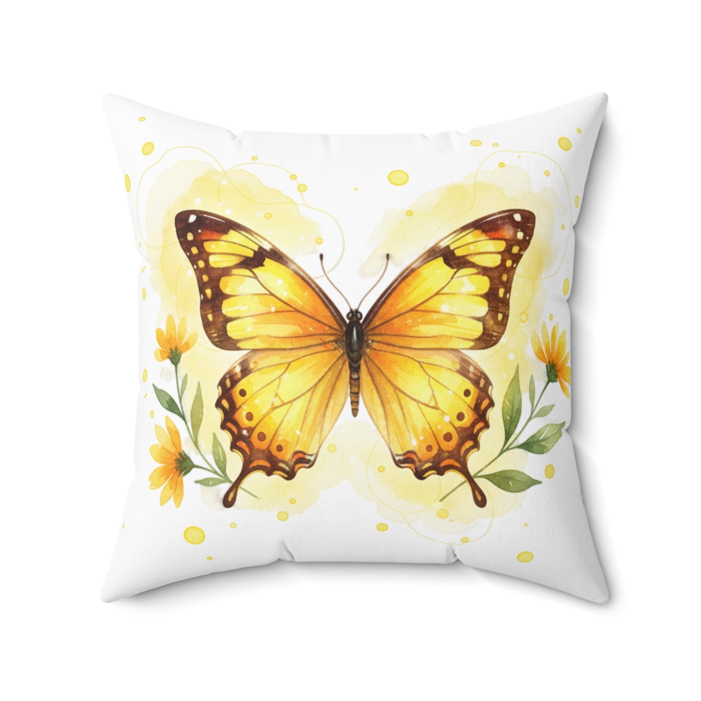 Pillow Butterfly Design Square Pillow
