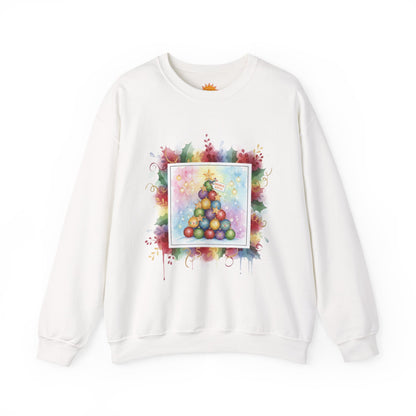 “Festive Ornaments” Unisex Crewneck Sweatshirt - Cozy Holiday Vibes