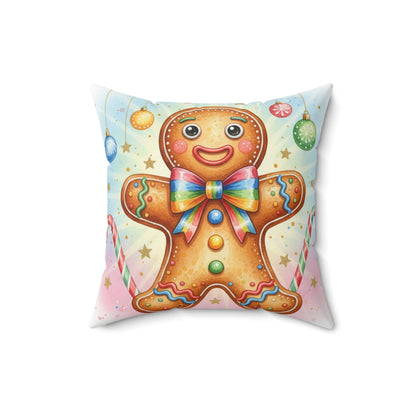 Gingerbread Cookie Decorative Pillow