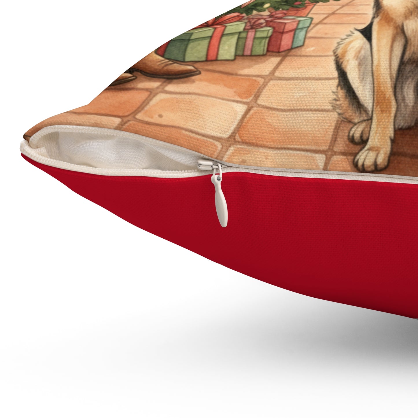 Square Pillow - Patient German Shepherd Design