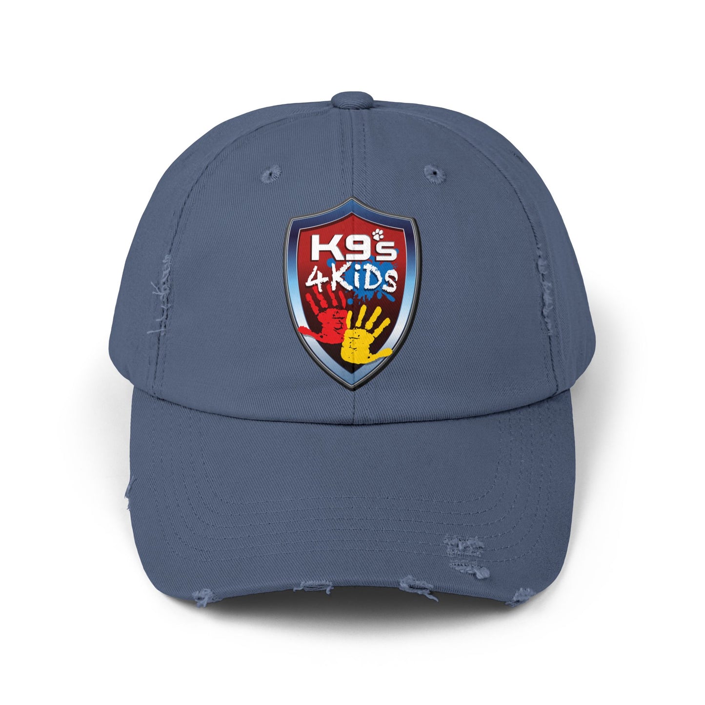 K9s4KIDs Distressed Cap — Funding Safety for Children Logo Hat