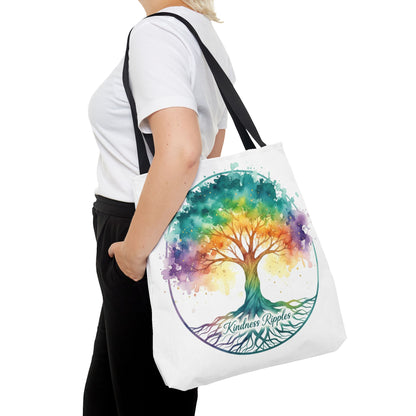 Colorful Kindness Tree Tote Bag