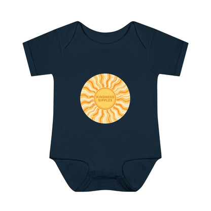 Sunshine Infant Bodysuit - "Mindfulness Ripple" Design for Newborns