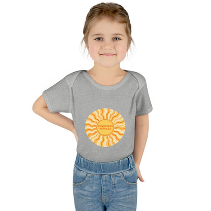 Sunshine Infant Bodysuit - "Mindfulness Ripple" Design for Newborns
