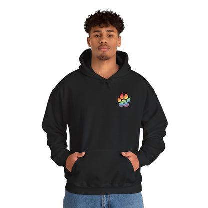 German Shepherd Rainbow Paw Hoodie --Pet Lover Sweatshirt  --Front and Back--Kindness Ripples