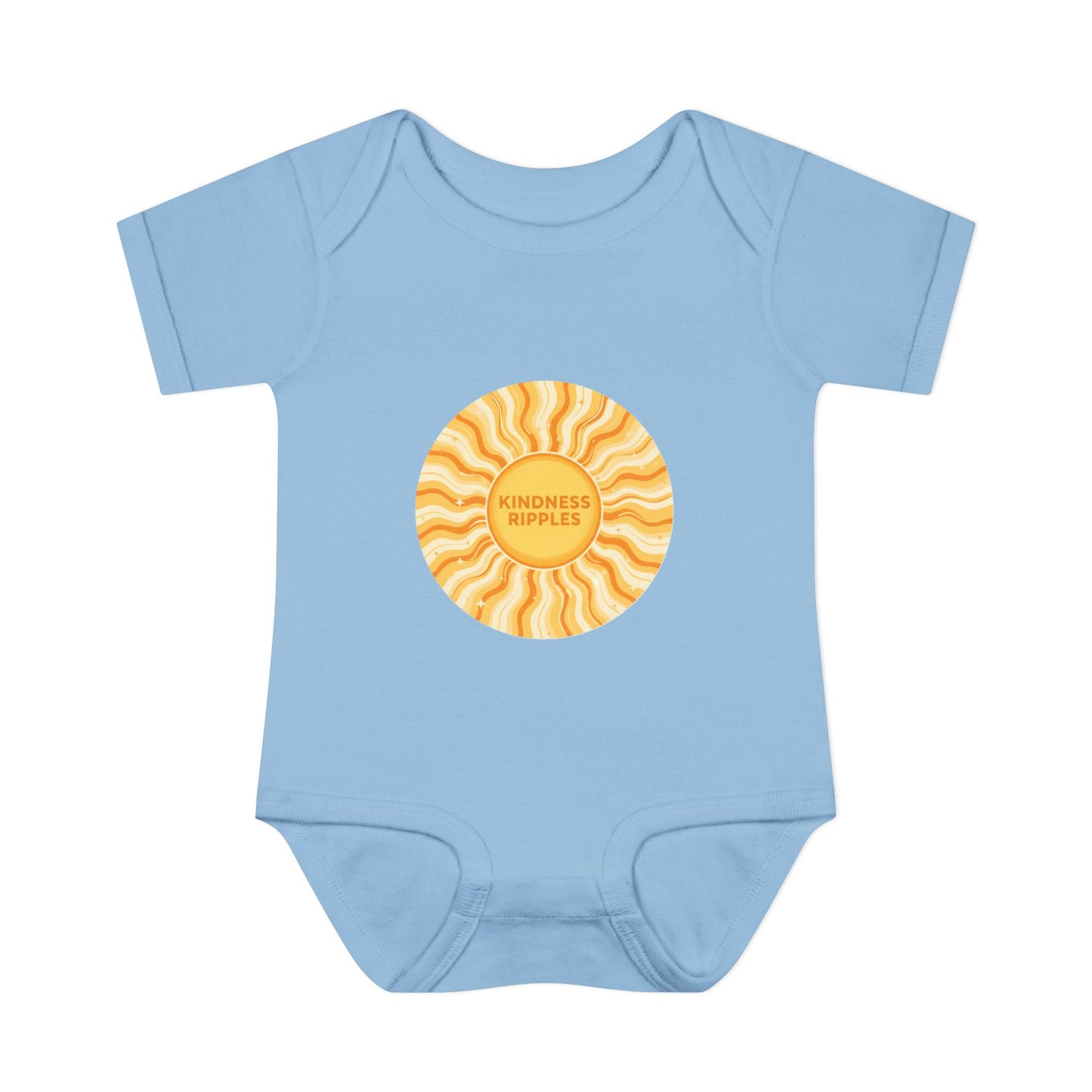 Sunshine Infant Bodysuit - "Mindfulness Ripple" Design for Newborns