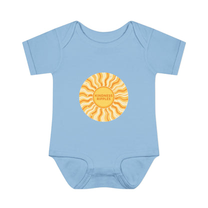 Sunshine Infant Bodysuit - "Mindfulness Ripple" Design for Newborns